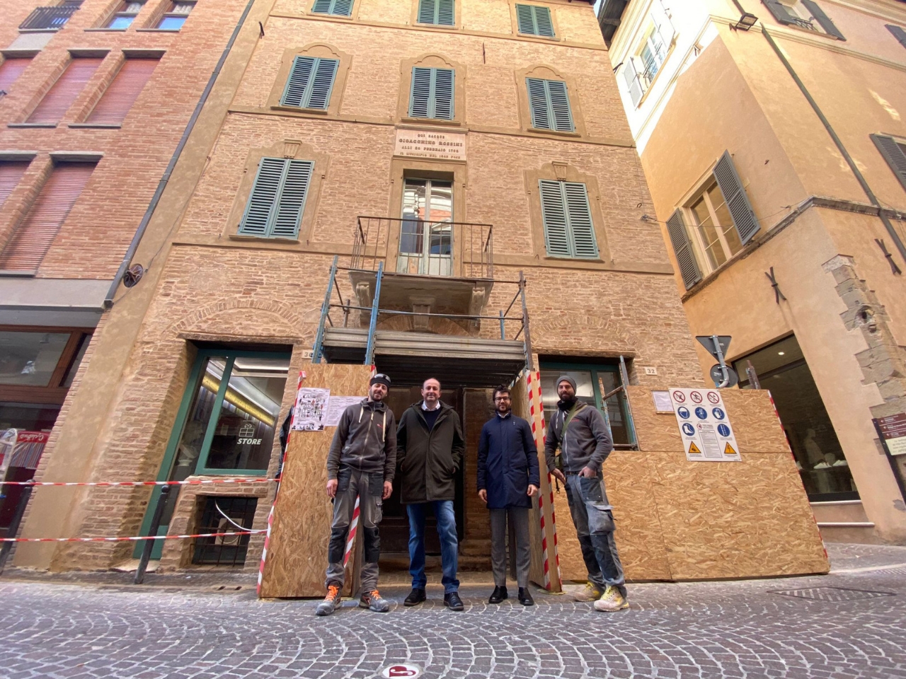 Pesaro: ultimi step per l’intervento di restauro conservativo a Casa Rossini