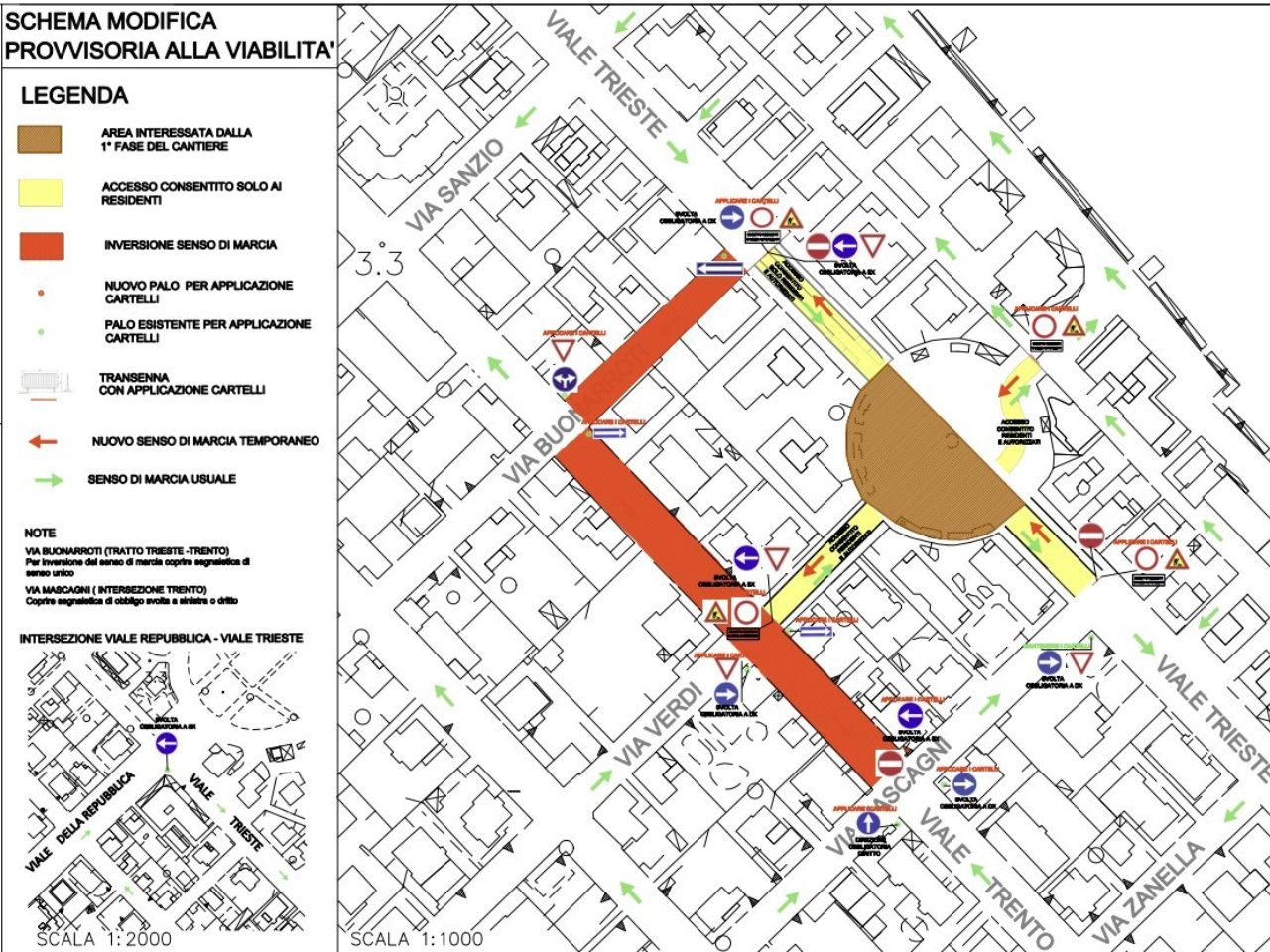 Pesaro: inizia la rigenerazione di piazzale D’Annunzio