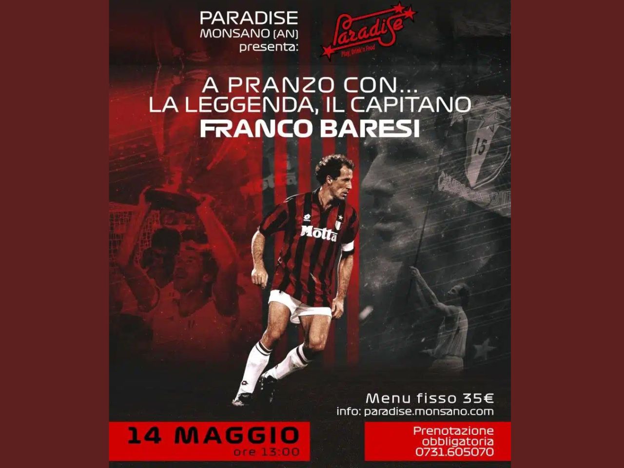 Franco Baresi ospite a Monsano