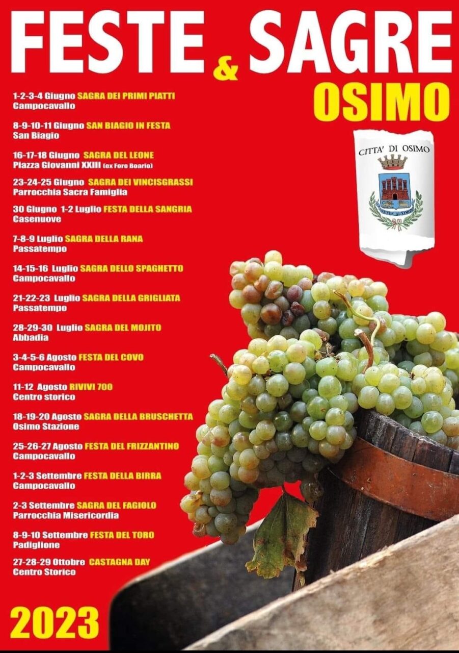 Calendario sagre Osimo, giugno 2023