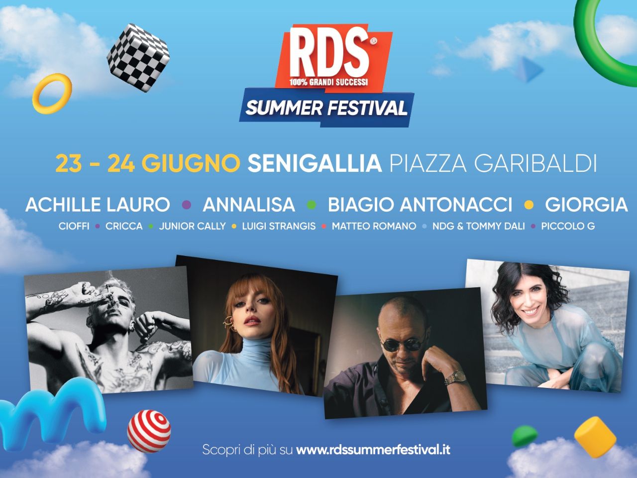 RDS Summer Festival a Senigallia, svelati i nomi dei cantanti