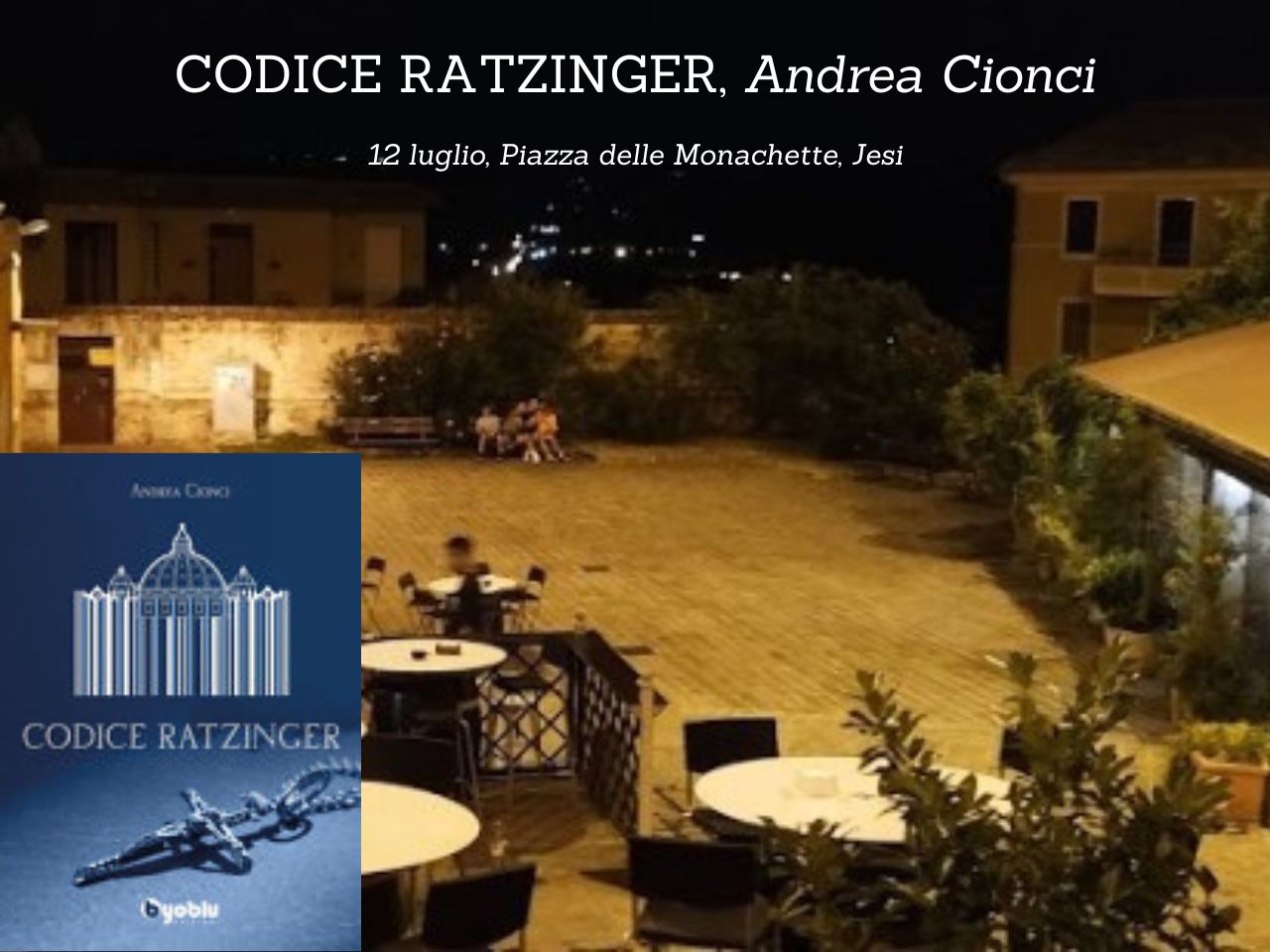 Il giornalista Andrea Cionci a Jesi per presentare il suo “Codice Ratzinger”