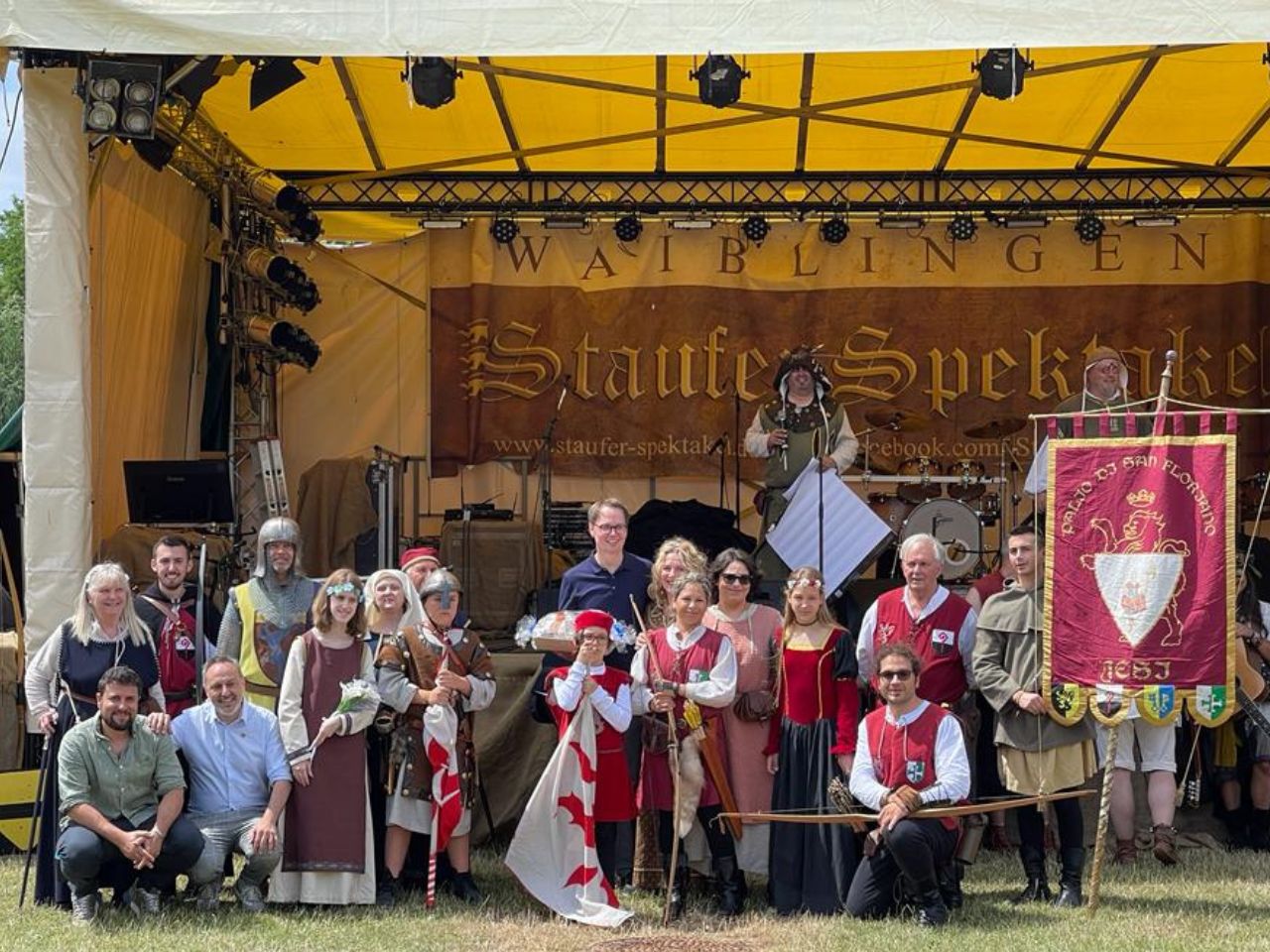 Ente Palio ed amministrazione alla festa medievale di Waiblingen