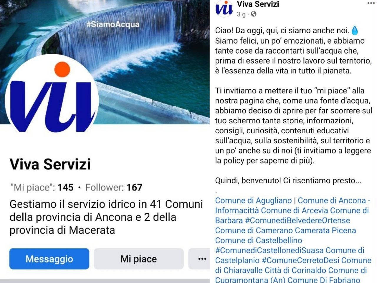 Viva Servizi approda su Facebook e Instagram