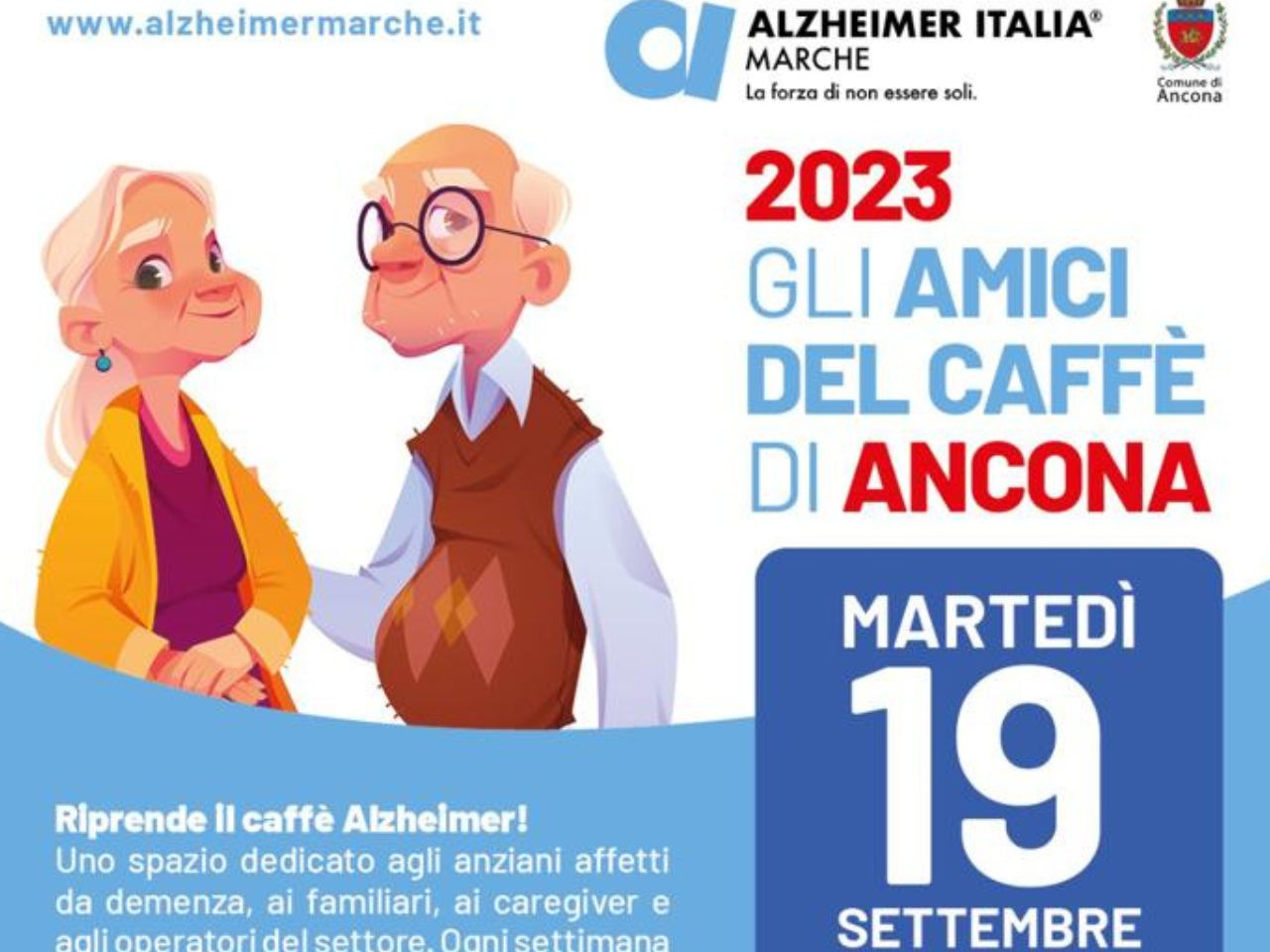 Ancona, riprendono gli incontri del Caffè Alzheimer
