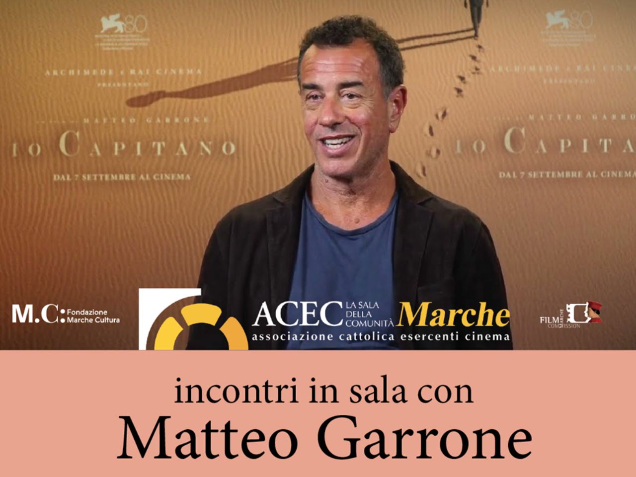 Il regista Matteo Garrone in tour nelle Marche a Pesaro, Fano e Senigallia