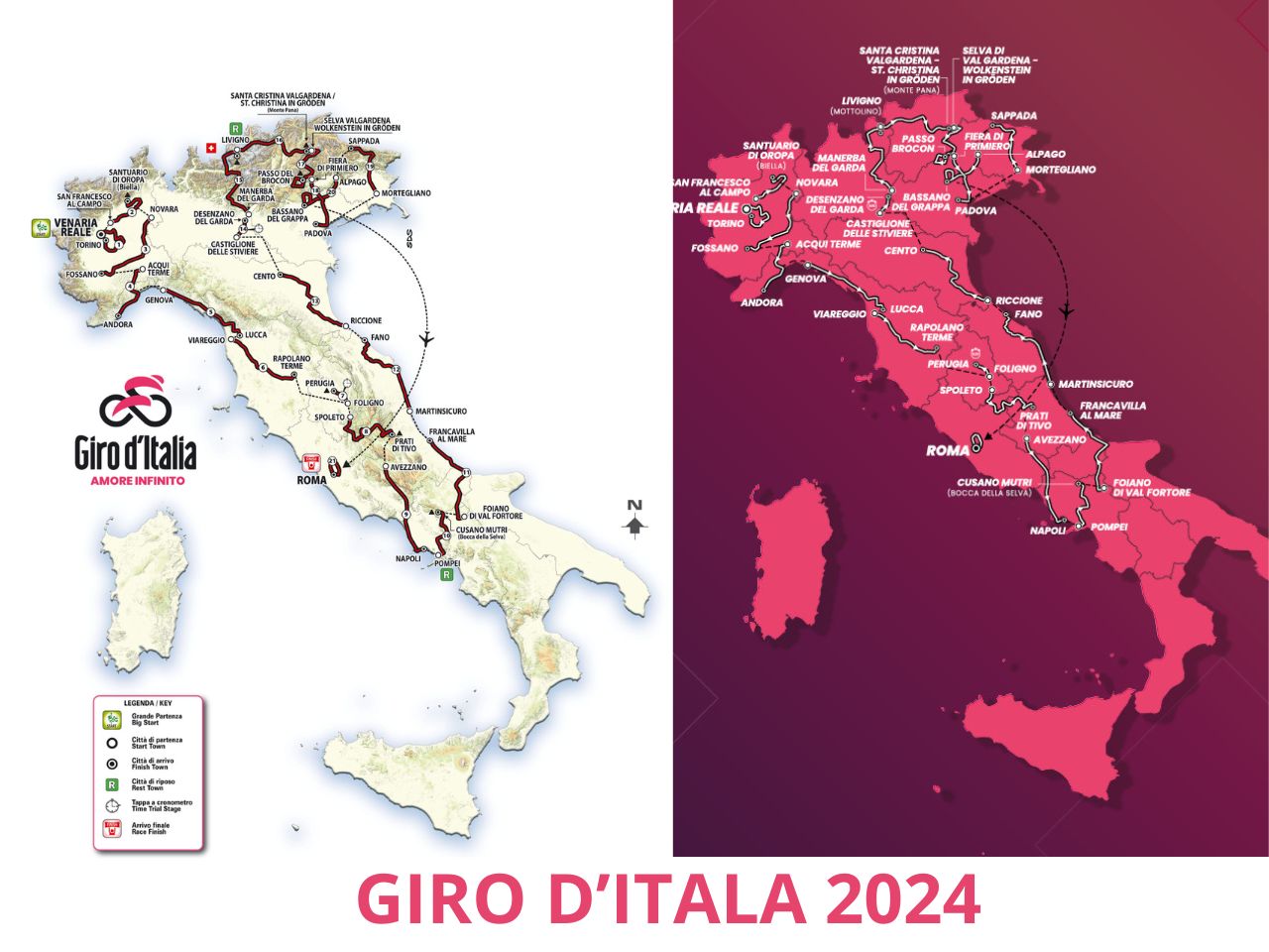 Giro d'Italia, presentate le 21 tappe del 2024 Capocronaca