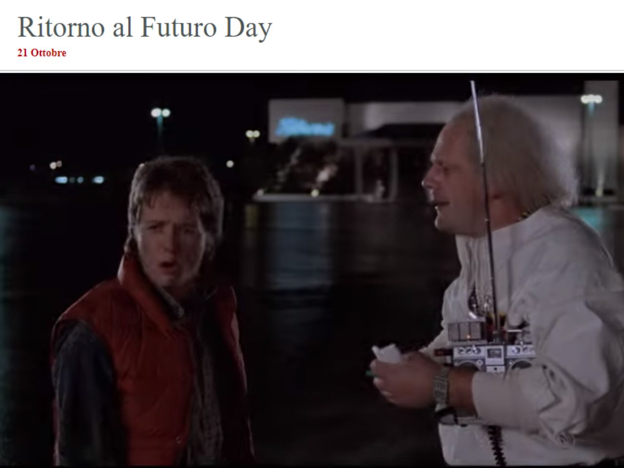 Ritorno al Futuro, 21 ottobre la giornata dedicata al film cult degli anni ’80