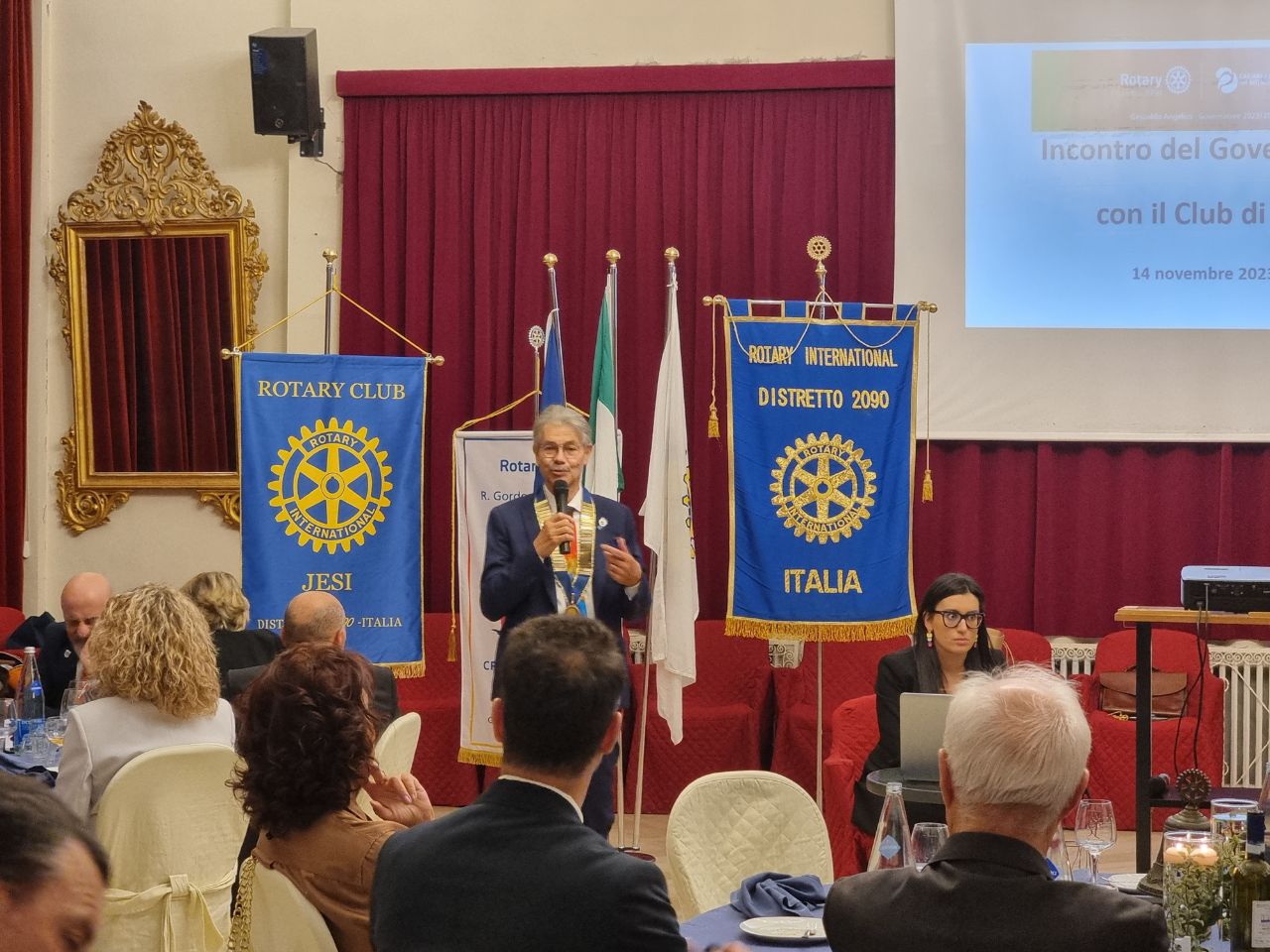 Il Governatore Gesualdo Angelico ospite del Rotary Jesi: “abbiamo il dovere di creare speranza”