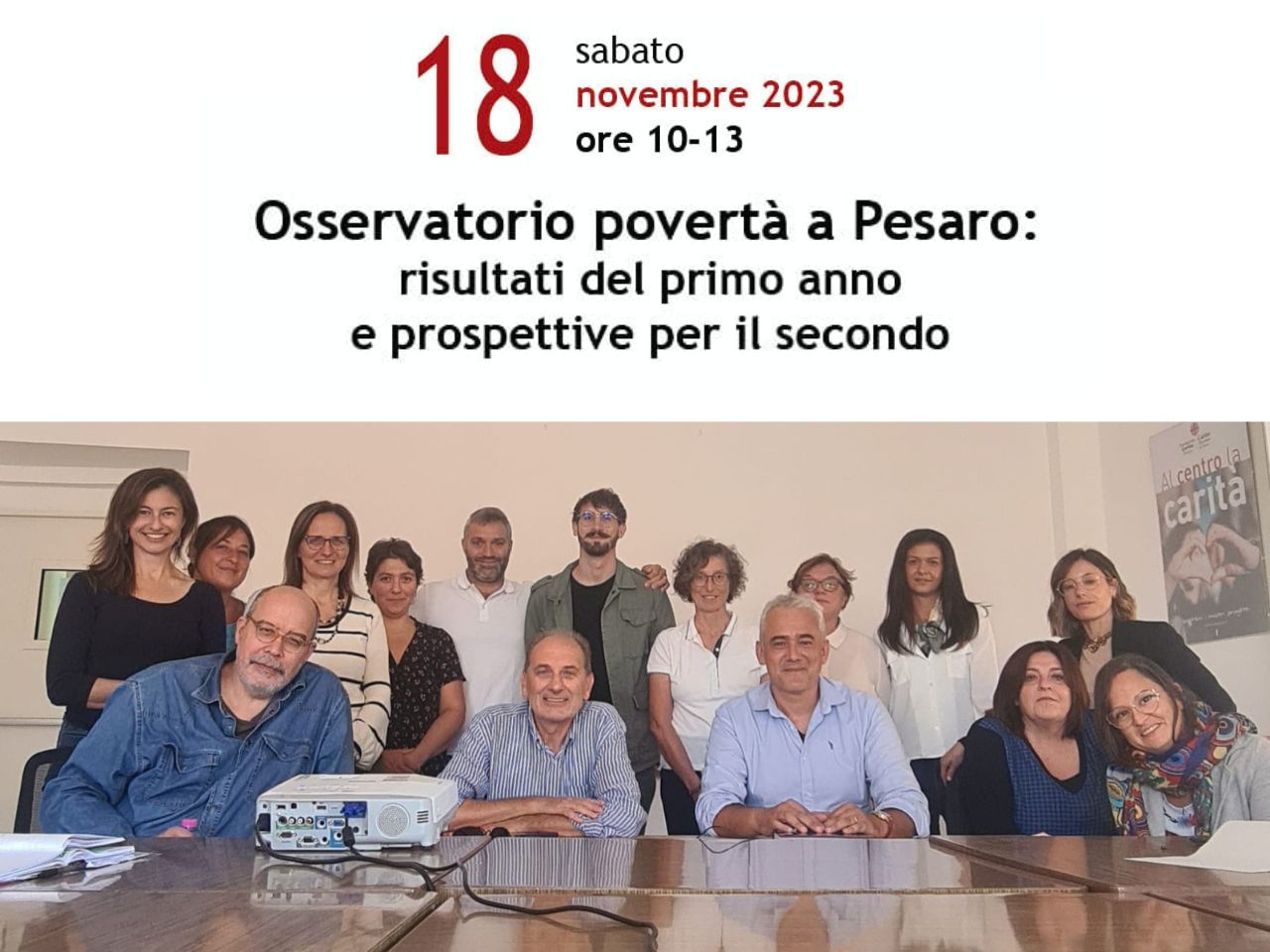 L’Osservatorio Povertà di Pesaro compie 1 anno