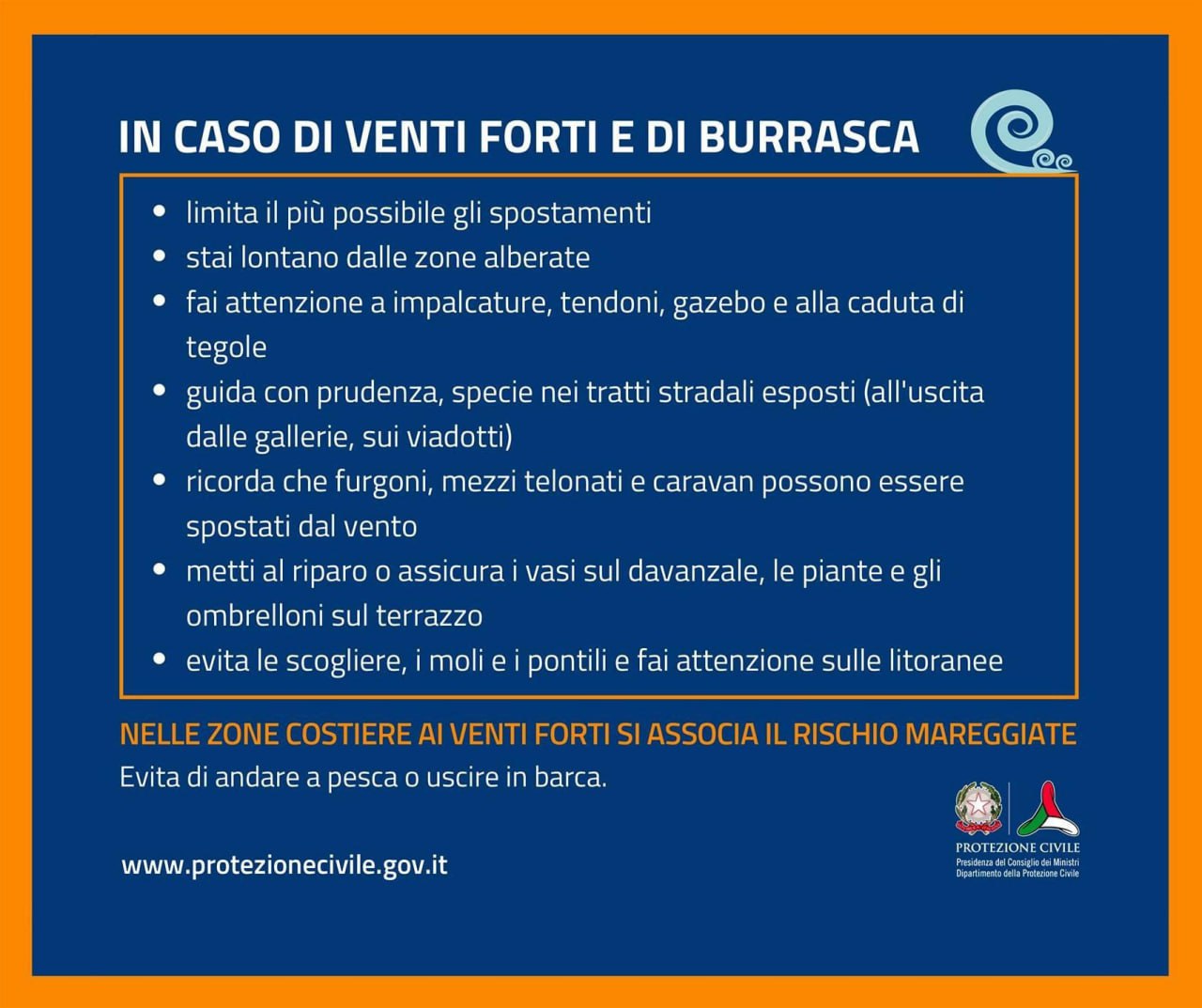 Vento forte burrasca 