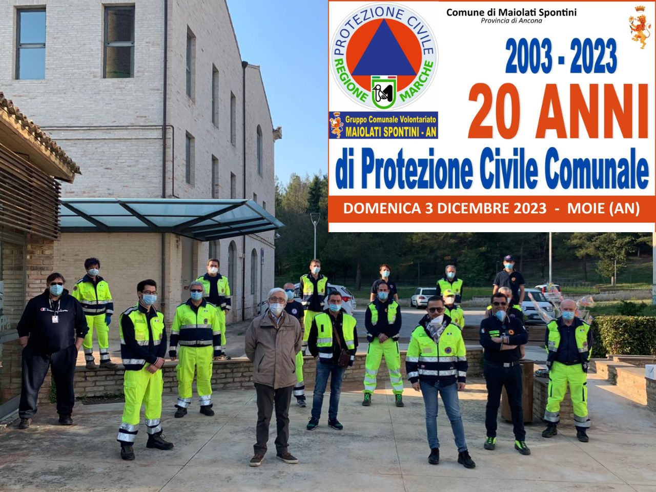 20 anni della Protezione civile: domani la festa a La Fornace