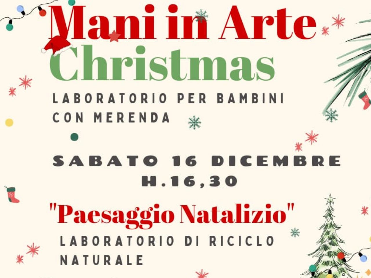 Osimo, laboratorio natalizio organizzato da “un caldo abbraccio”