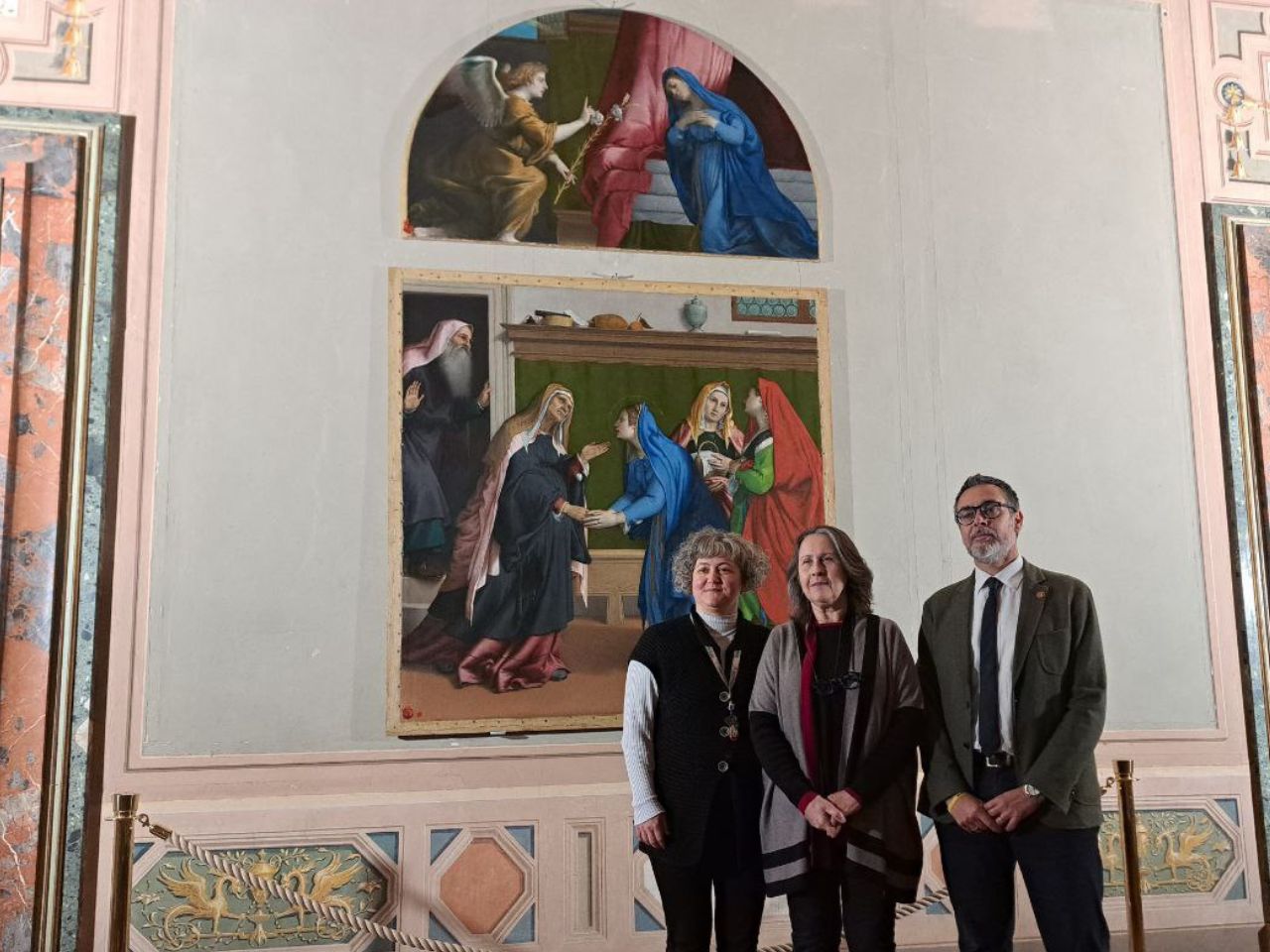La Visitazione di Lorenzo Lotto restaurata in tutta la sua bellezza: domani la presentazione