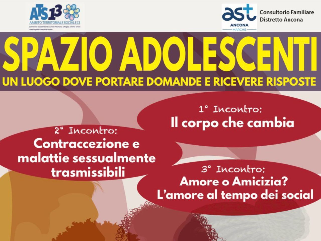 Nei consultori di Osimo Offagna e Loreto, nasce il nuovo “Spazio Adolescenti”