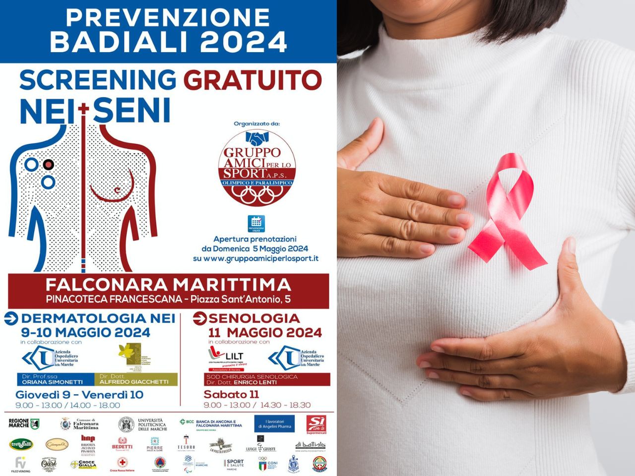 A Falconara, tre giorni di screening dermatologici e senologici gratuiti