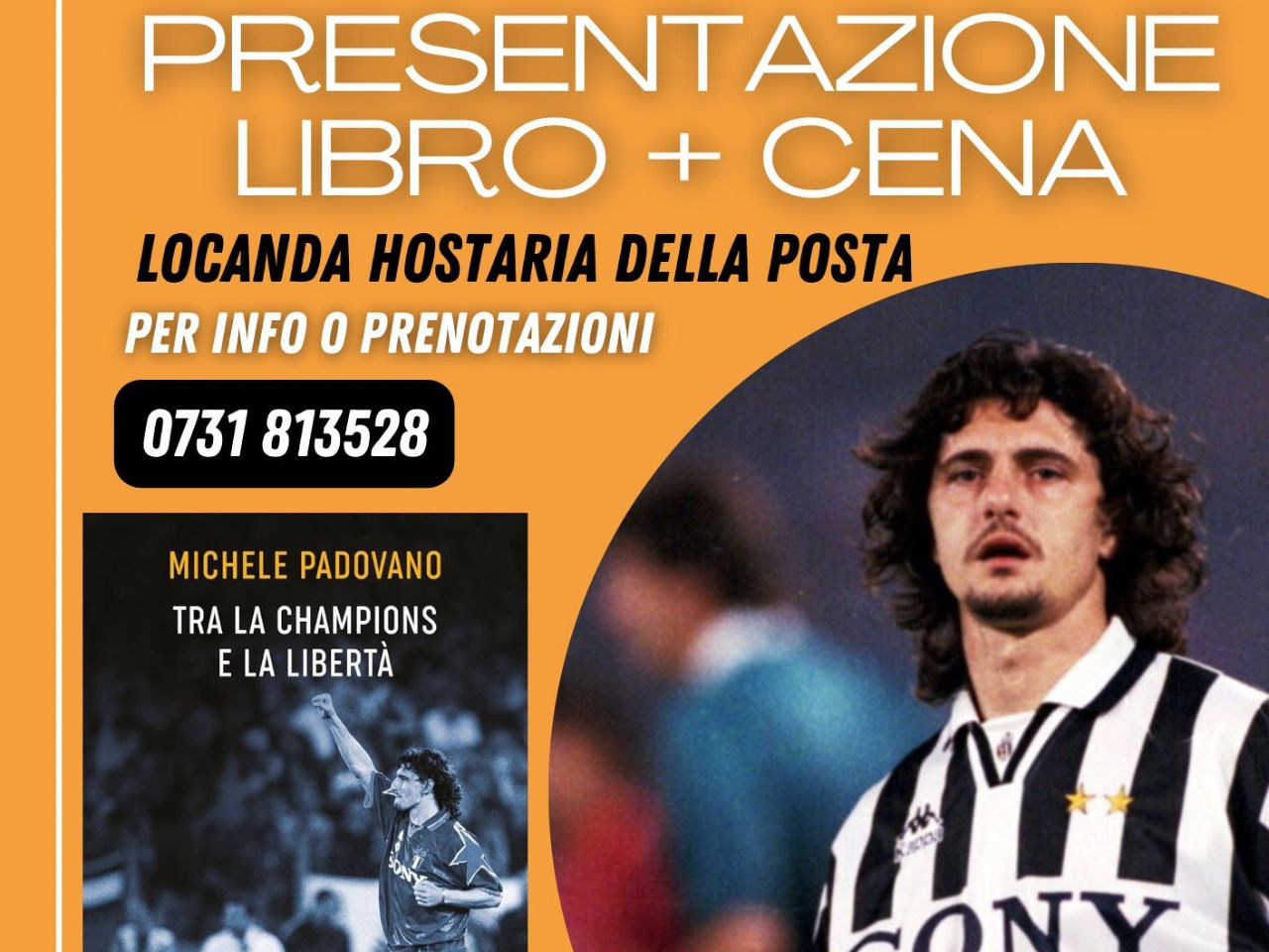 “Tra la Champions e la libertà”, il libro dell’ex calciatore Michele Padovano