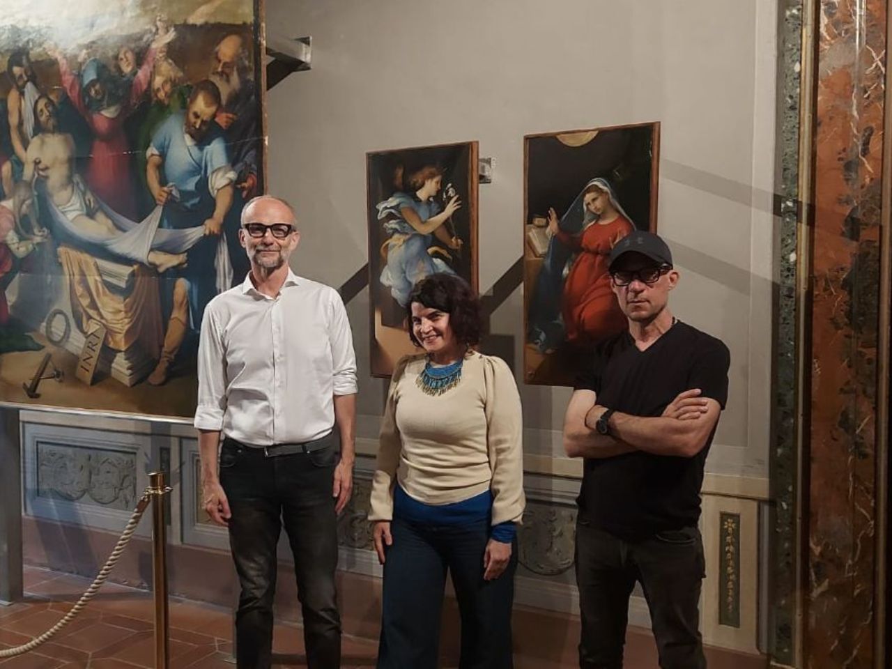 Il direttore di Mediaset in Pinacoteca per alcune scene della serie con Marco Bocci