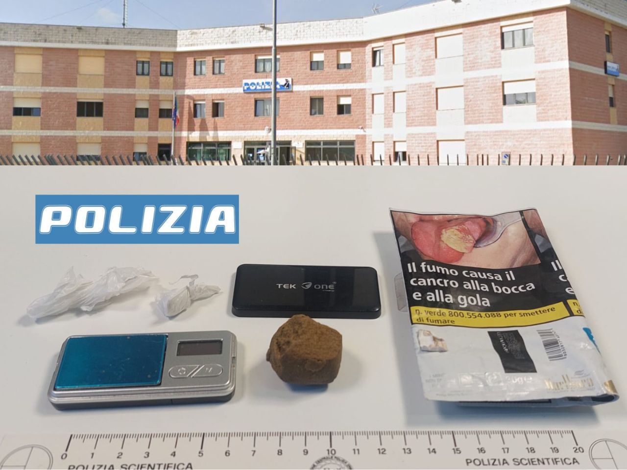 Blitz della Polizia, giovane spacciatore beccato con l’hashish nascosto in un contatore