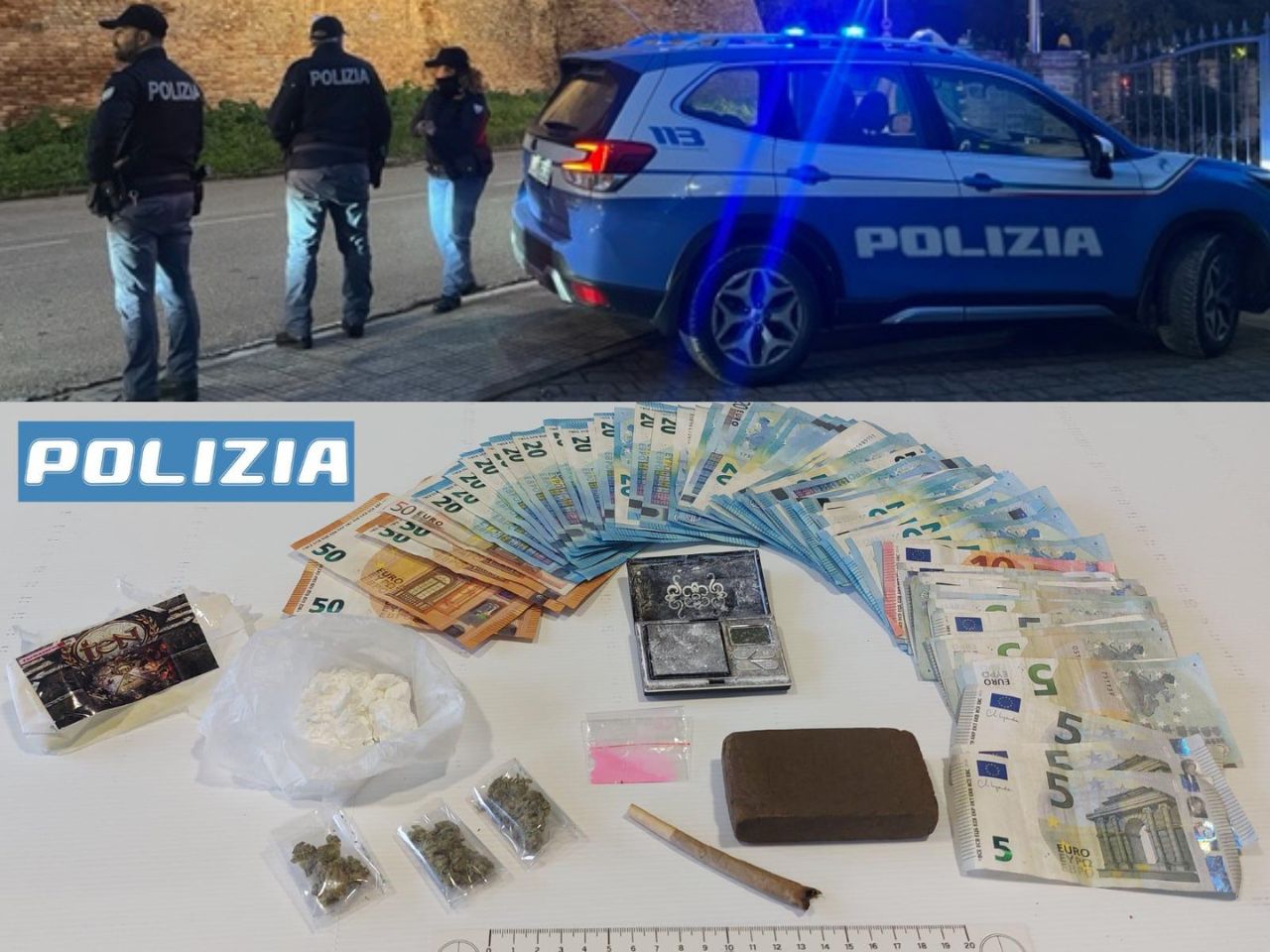 Jesi, polizia arresta spacciatore iracheno con un “bazar della droga”