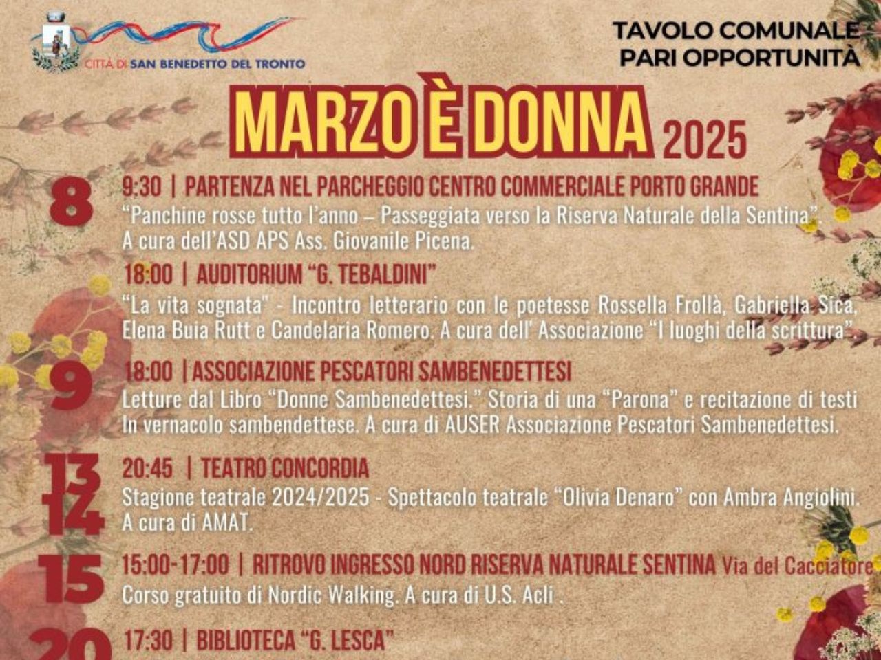 “Marzo è Donna” a San Benedetto: un mese di eventi per celebrare l’universo femminile