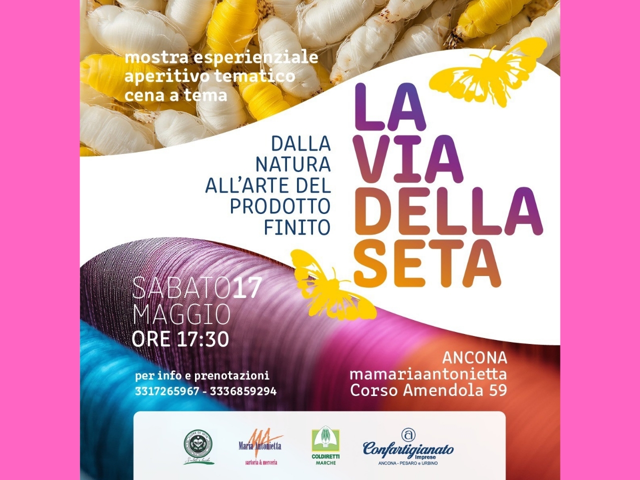 Dal baco da seta al prodotto finito, la filiera agricola si svela ad Ancona