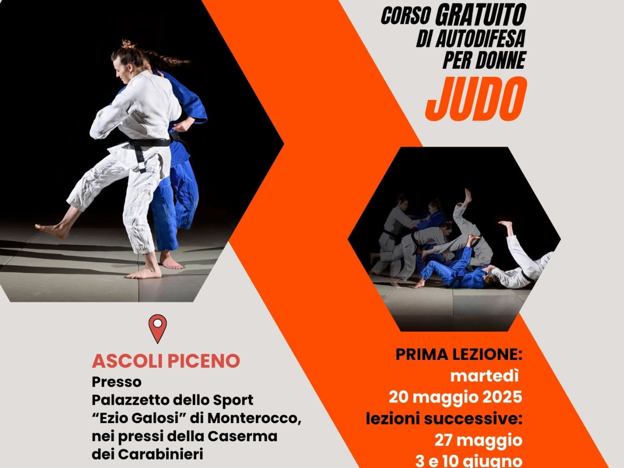 Ascoli Piceno: al via un corso gratuito di autodifesa femminile con il judo