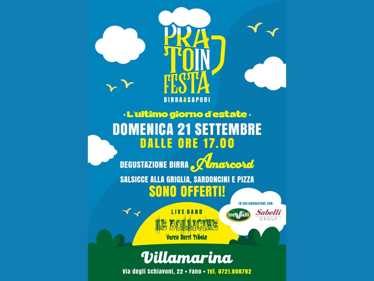 “Prato in Festa”: a Fano si saluta l’estate con birra, sapori e musica di Vasco