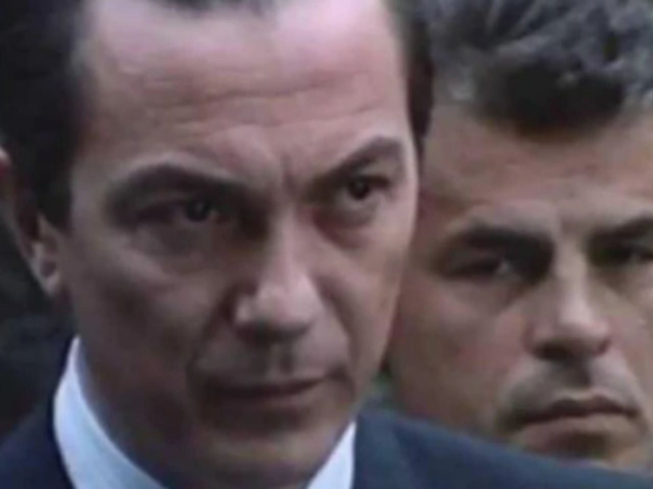 Remo Girone e Michele Placido, ne "La piovra"