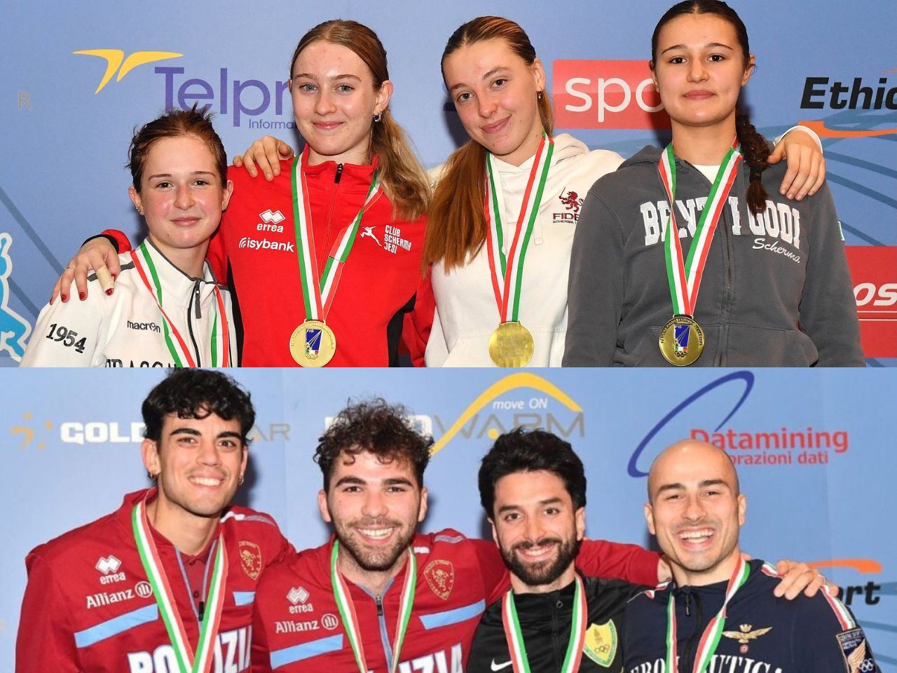 Oro di Maria Elisa Fattori e argento di Tommaso Marini: Club Scherma Jesi protagonista a Roma