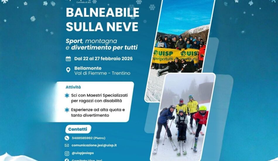 uisp jesi balneabile sulla neve