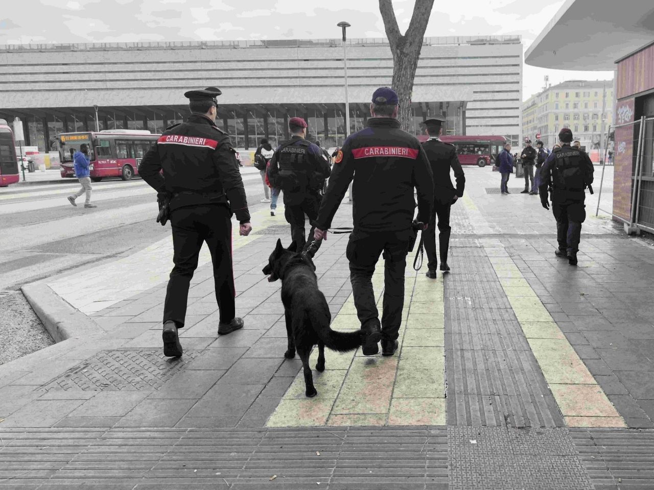 Blitz a Roma Termini: elicotteri, paracadutisti e unit&agrave; cinofile contro il degrado. 5 arresti e 12 denunce