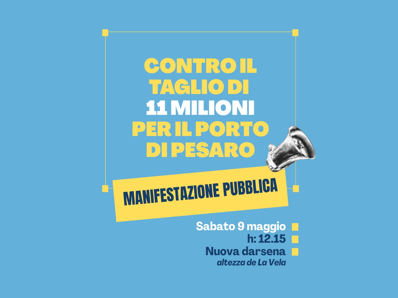 Porto di Pesaro, scatta la mobilitazione contro il taglio da 11 milioni