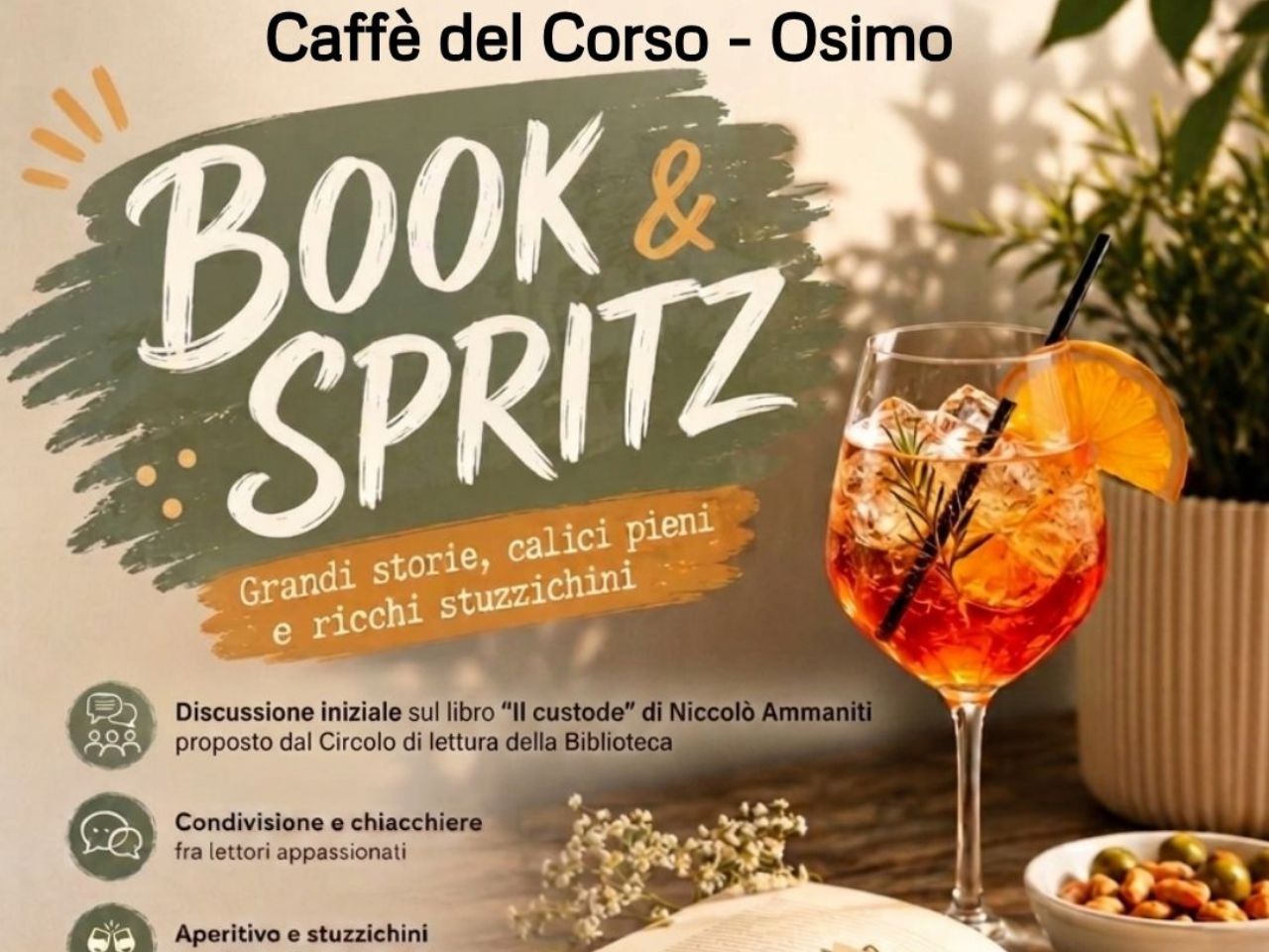 Book & Spritz: a Osimo la lettura si fa aperitivo