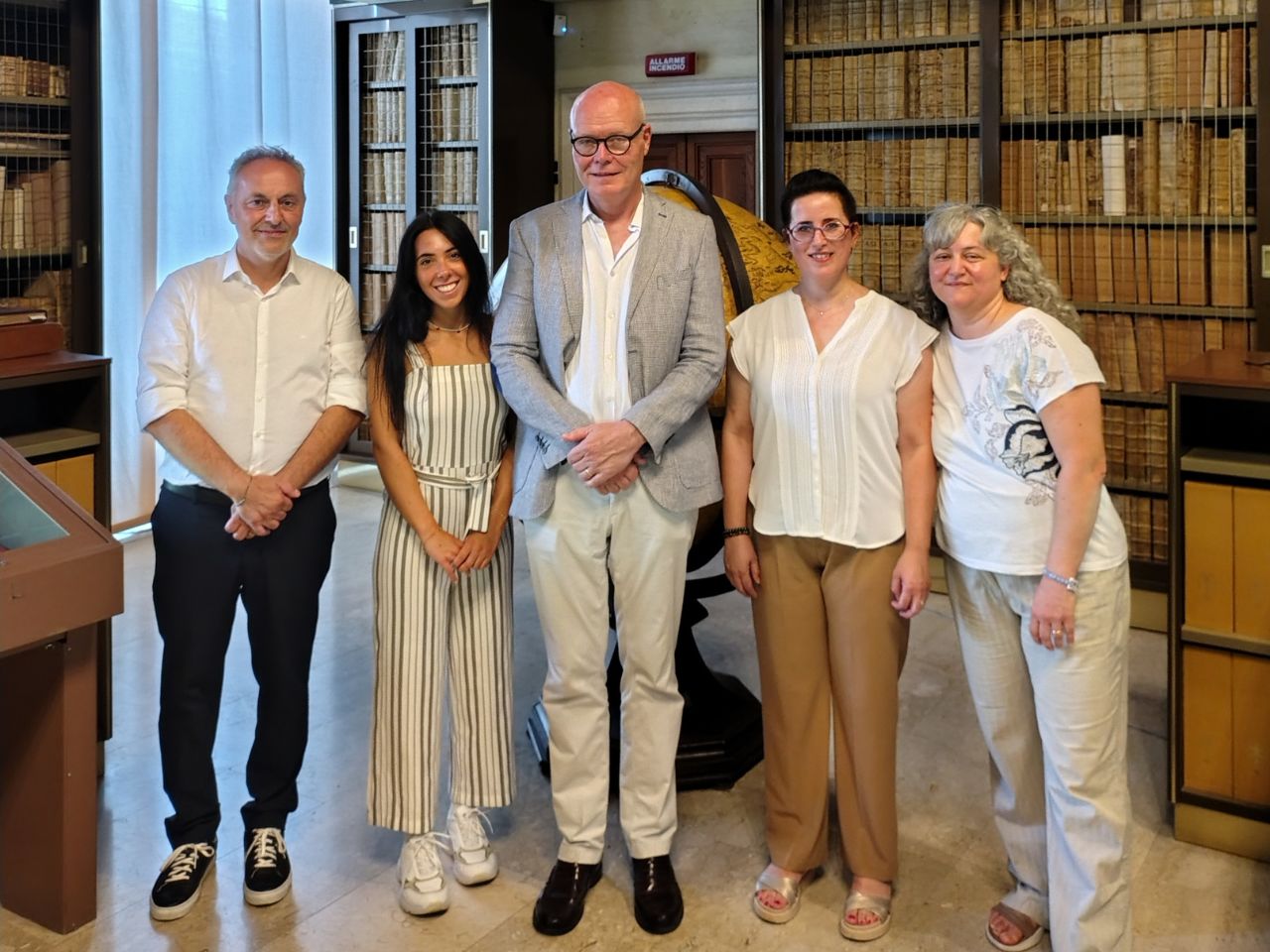 Jesi, il rettore dell’Università di Macerata in visita alla Biblioteca Planettiana e in Pinacoteca