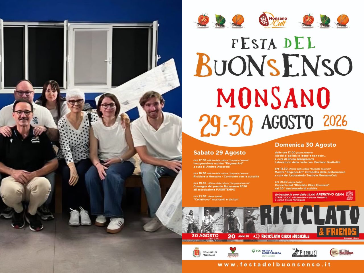 Monsano, torna la Festa del Buonsenso: due giorni tra sostenibilità, musica e buone pratiche