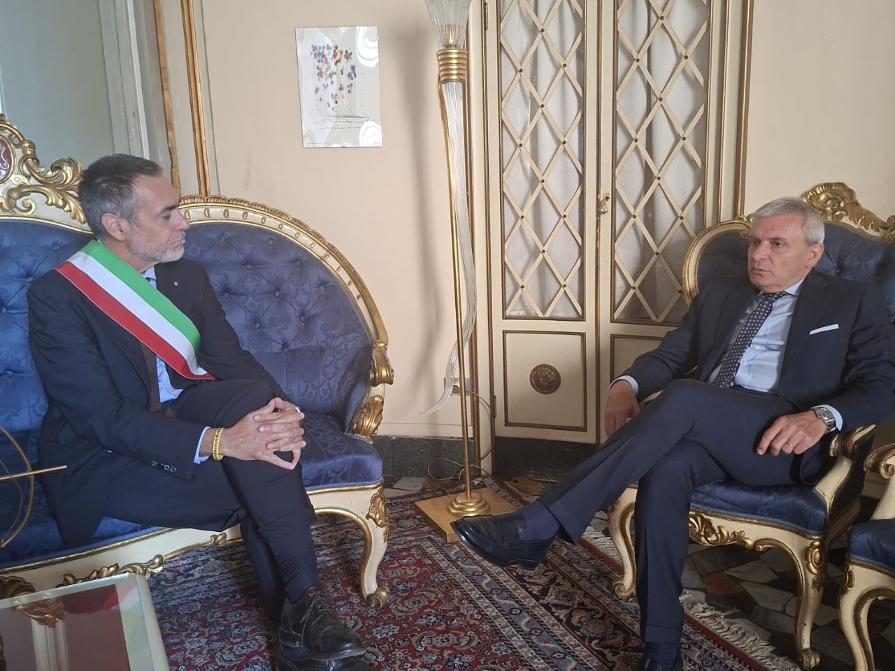 Jesi, il sindaco saluta e ringrazia il questore di Ancona