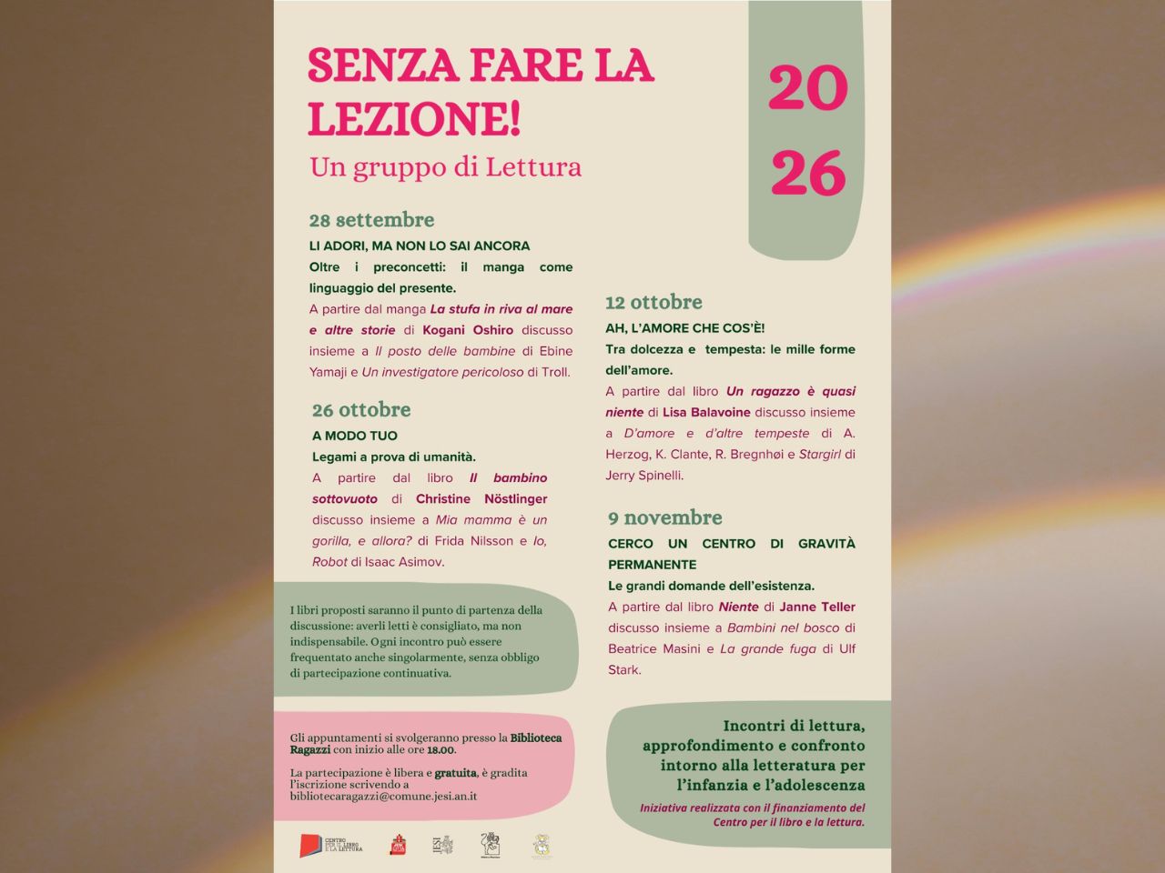 Jesi, riparte &ldquo;Fatti di storie&rdquo;: incontri e gruppi di lettura gratuiti in biblioteca