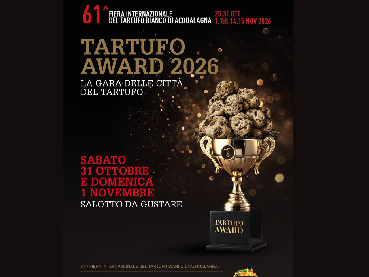 Tartufo Award ad Acqualagna: la grande sfida tra le Citt&agrave; del Tartufo italiane