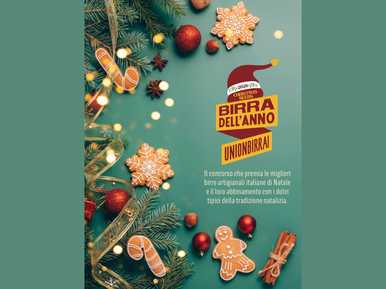 Profumi d’inverno e alta gastronomia: al via il concorso “Christmas Beers 2026” di Unionbirrai