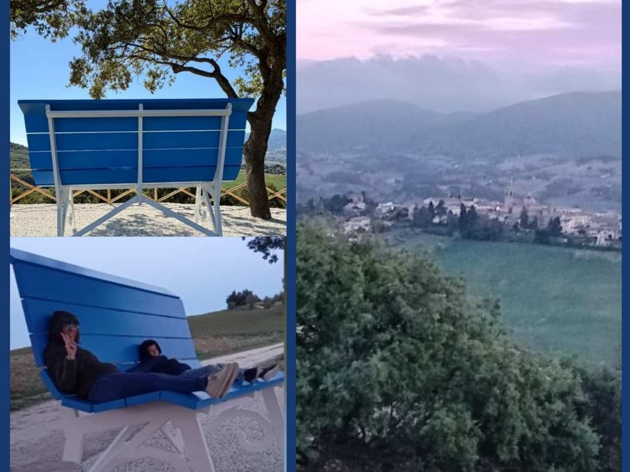 Apiro, arriva la Big Bench: la panchina gigante con vista dai Sibillini all&rsquo;Adriatico